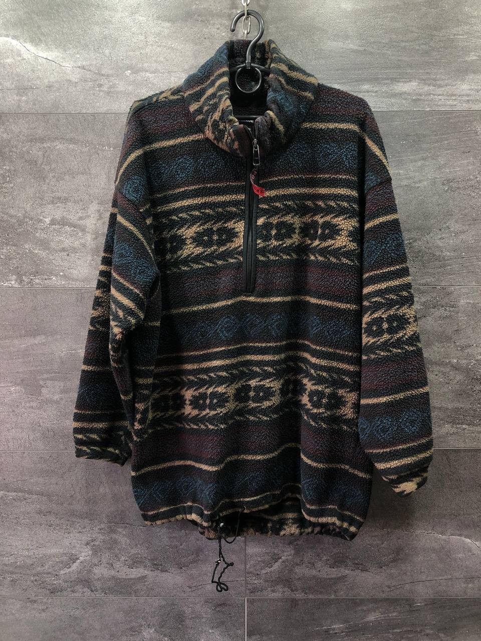Jack Wolfskin Vintage 90s Jack Wolfskin Pull Over Navajo Fleece Jacket Size US M / EU 48-50 / 2 - 1 Thumbnail