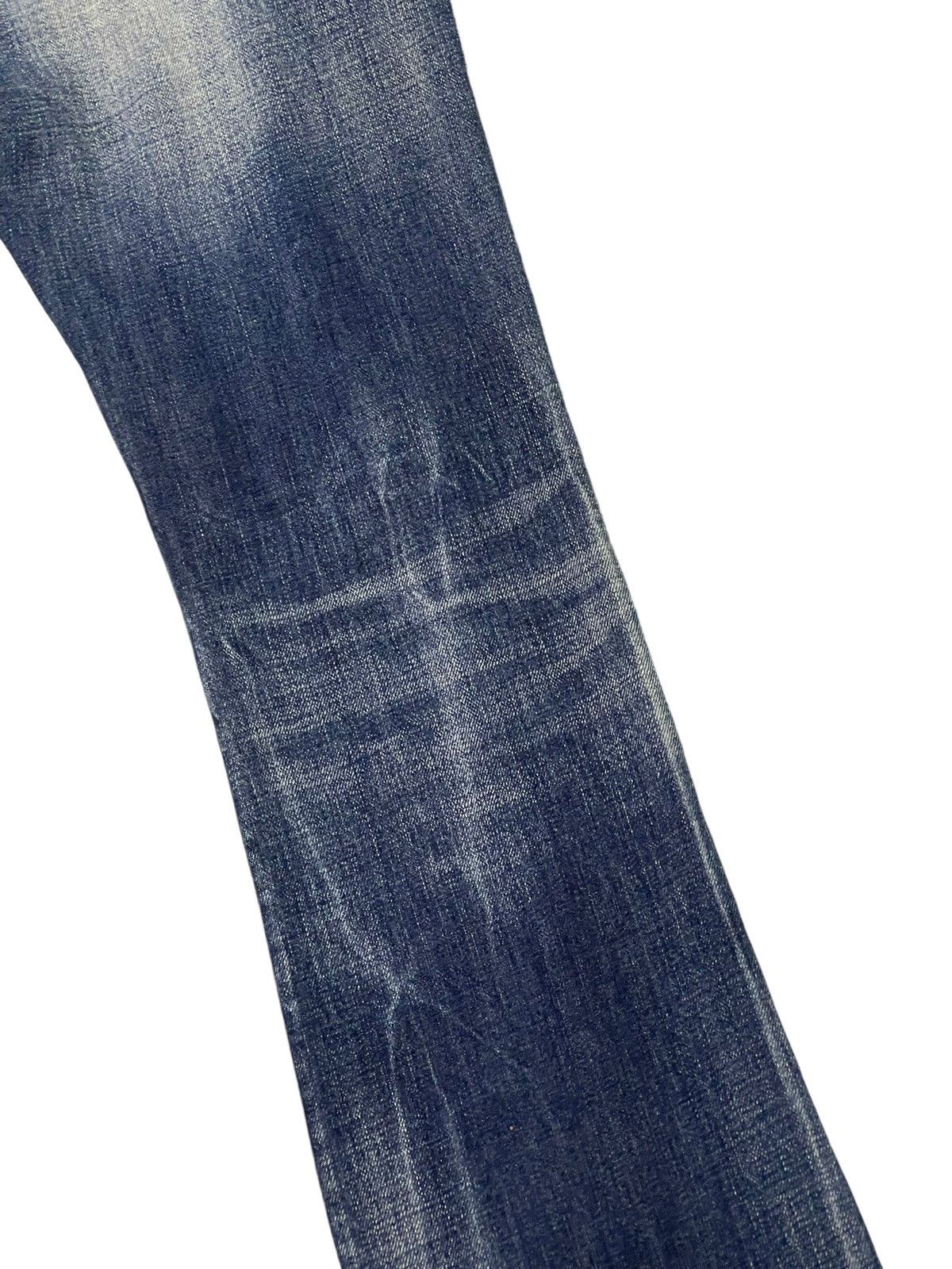 Japanese Brand Flare Jeans Rico Japan Distress Faded Low Rise Boot Cut 6🟦1 Size US 30 / EU 46 - 17 Thumbnail