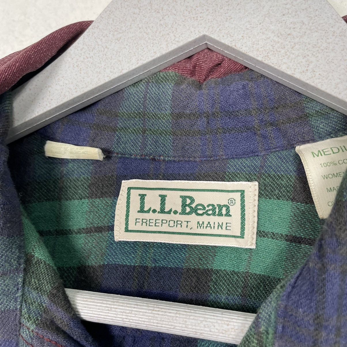 L.L. Bean × Vintage 💥VINTAGE LL BEAN USA BUTTON WORKER SHIRT JACKET Size US M / EU 48-50 / 2 - 9 Thumbnail
