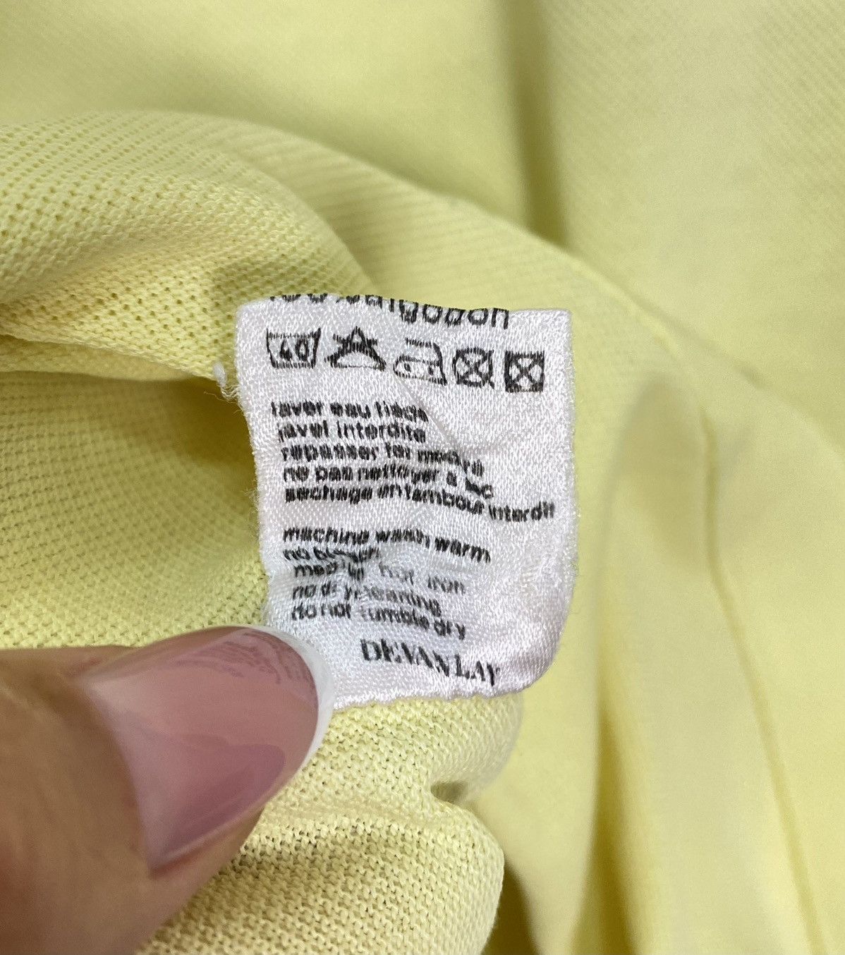 Lacoste Vintage Lacoste Chemise Polo Shirt Size XXL Yellow Top Logo Size US XXL / EU 58 / 5 - 6 Thumbnail
