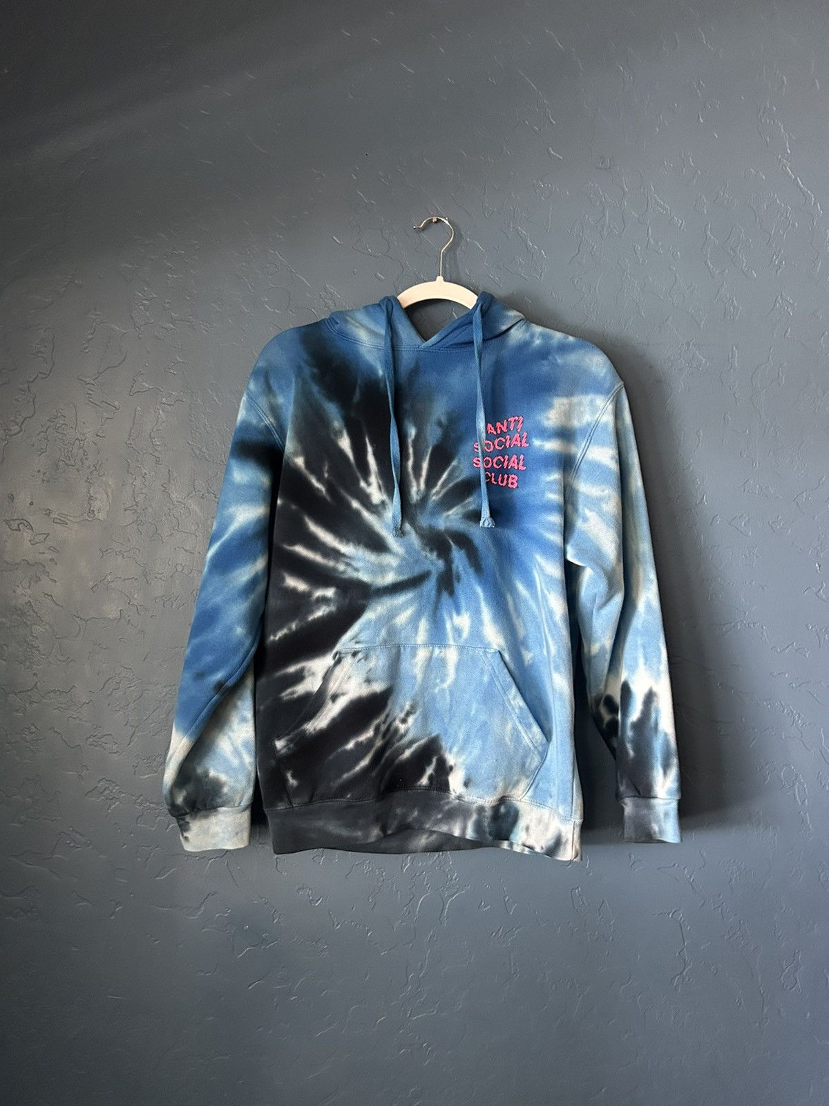 image of Anti Social Social Club Maniac Hoodie in Blue, Men's (Size Small)