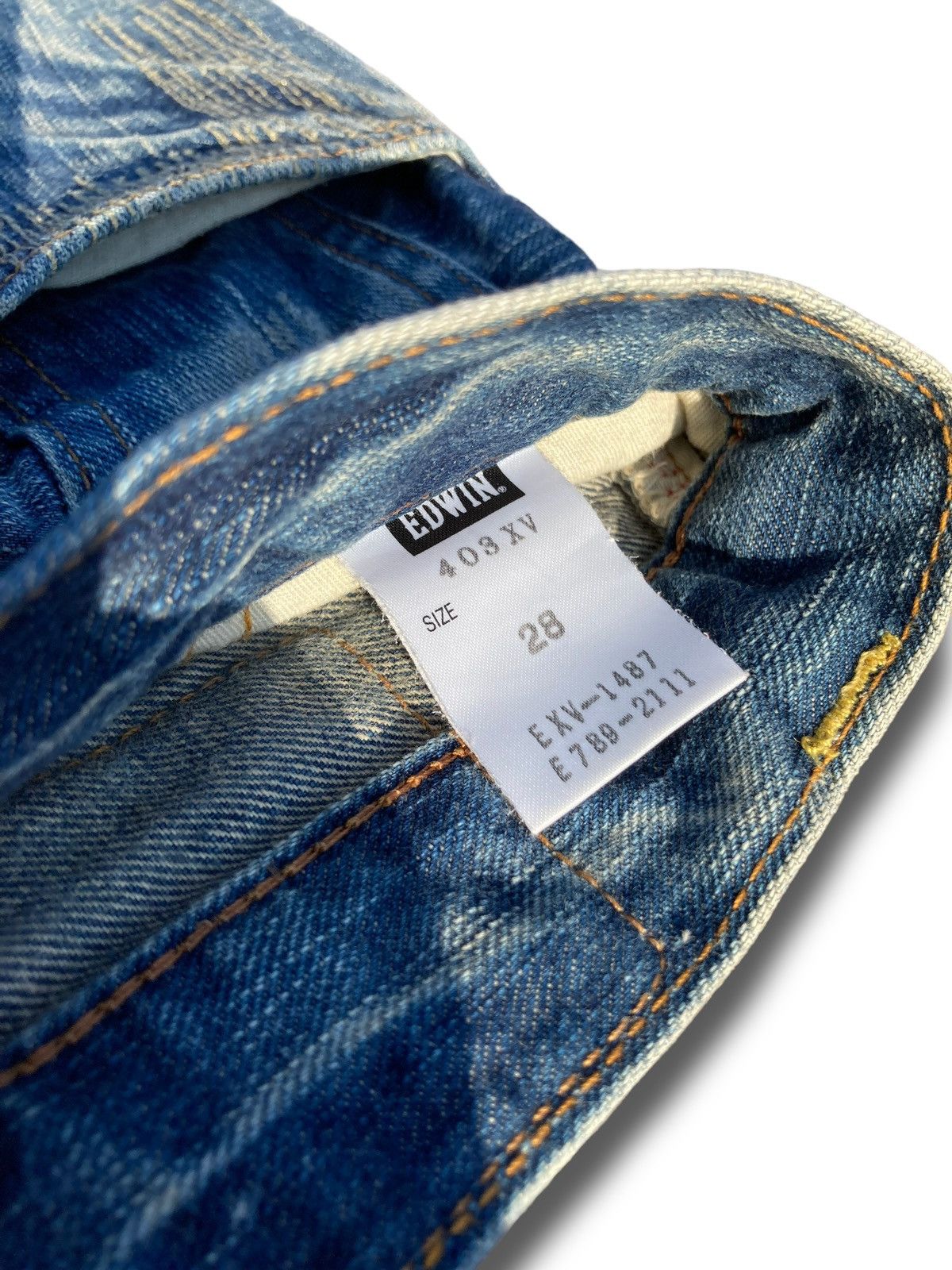 Edwin Vintage Y2K Edwin Straight Kaihara Jeans Size US 30 / EU 46 - 13 Thumbnail