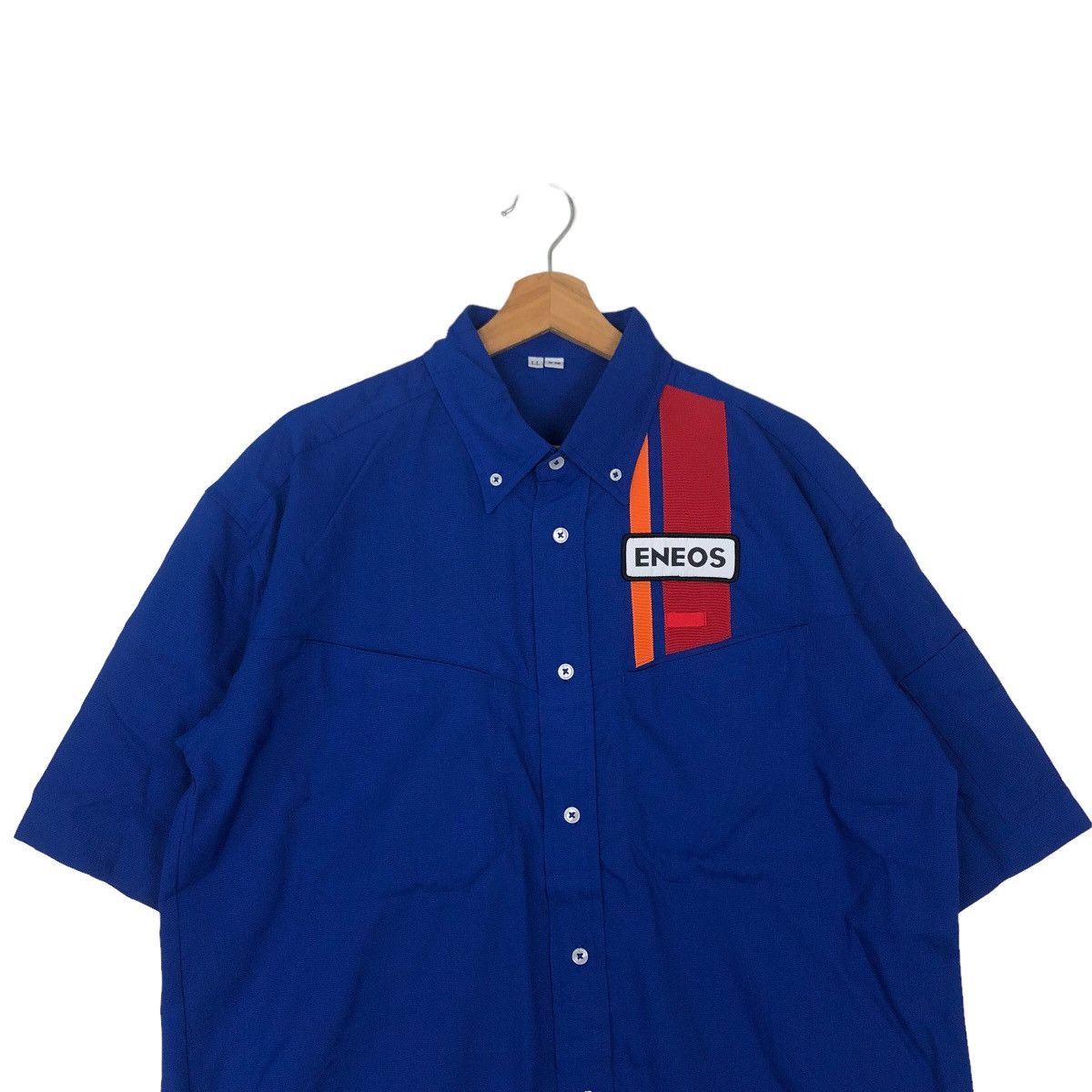 Japanese Brand VINTAGE WORK SHIRT ENEOS BIG LOGO Size US M / EU 48-50 / 2 - 2 Thumbnail