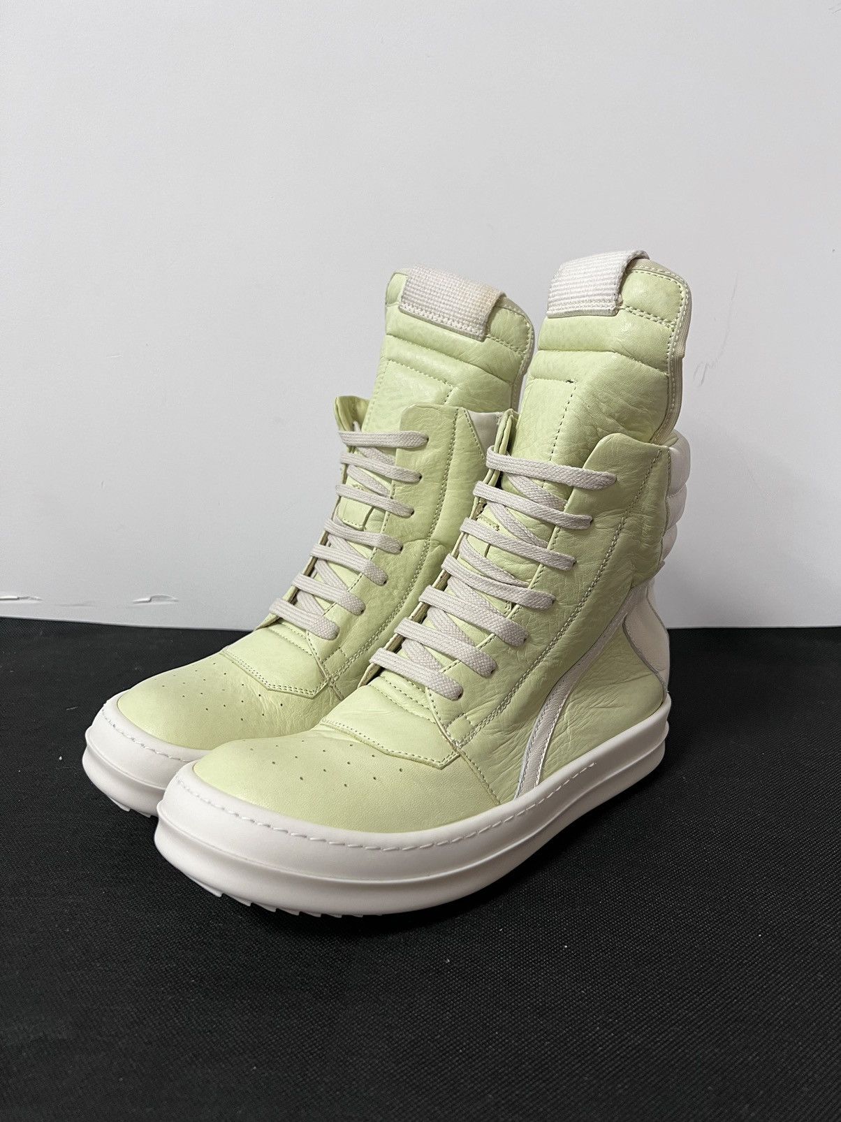 Rick Owens Rick owens fw18 lime geobasket sz37.5 Size US 7.5 / IT 37.5 - 1 Thumbnail