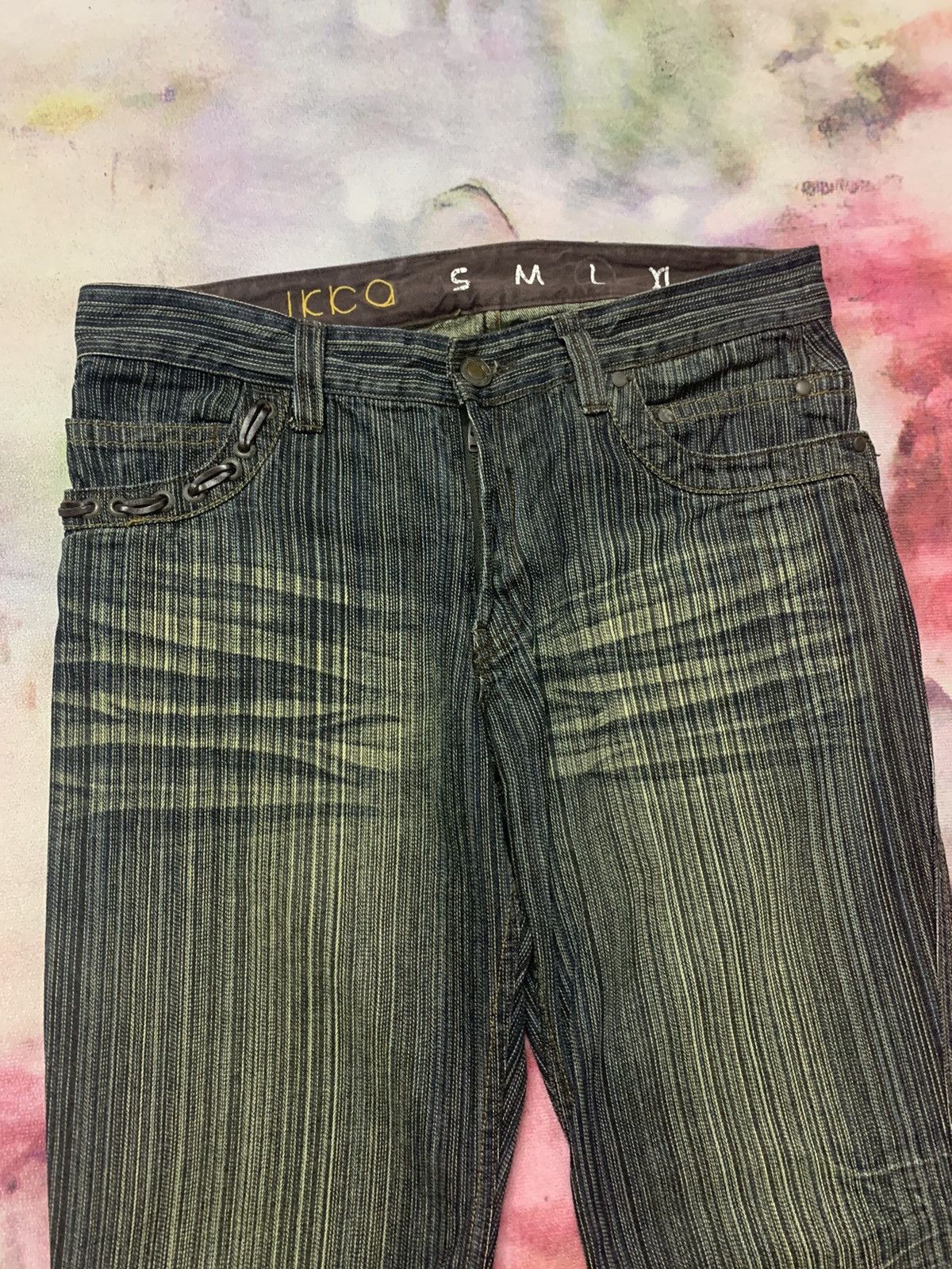 Japanese Brand Flare Japanese Brand IKKA Washed Denim Size US 33 - 3 Thumbnail