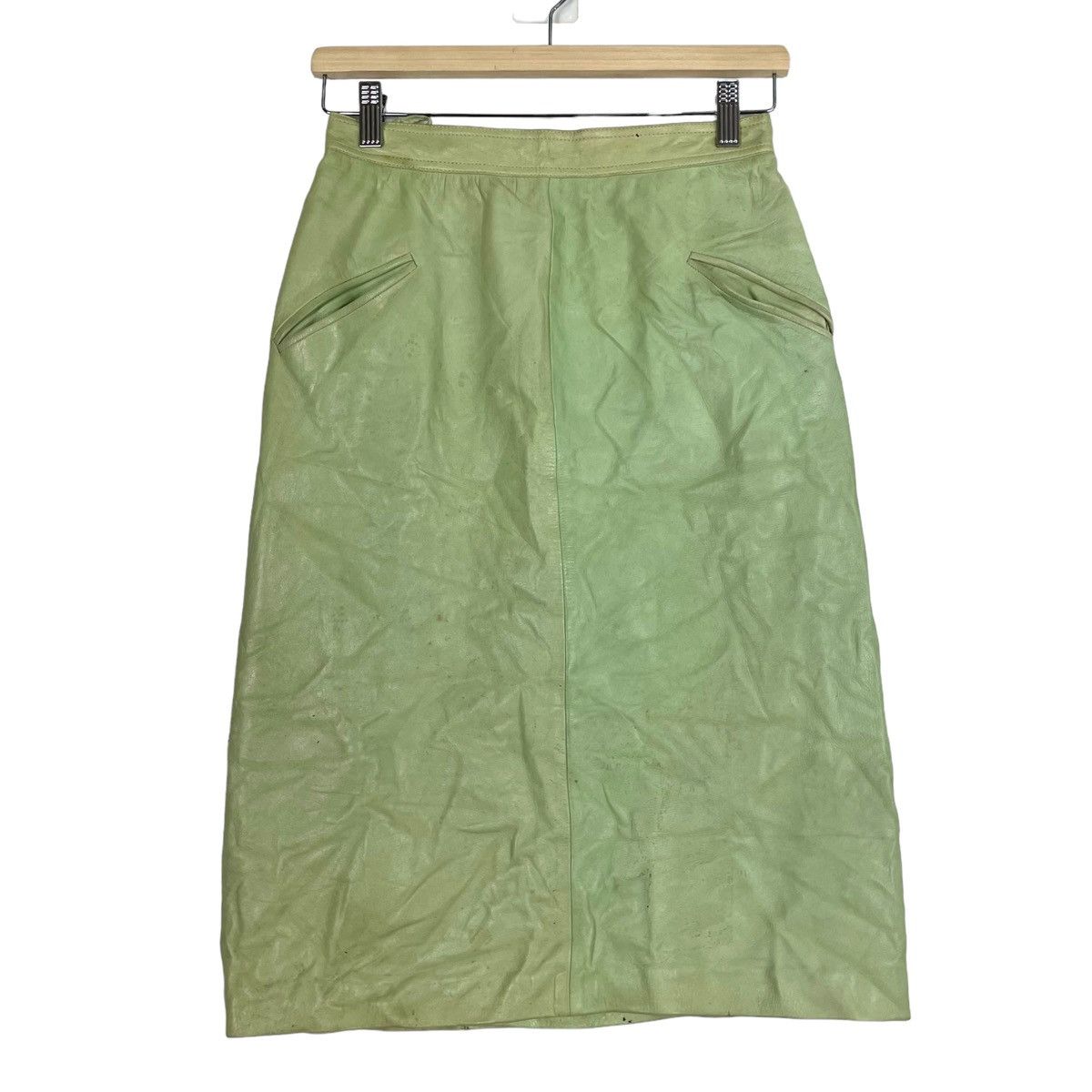 Loewe × Vintage 💥LOEWE MADRID NAPA LEATHER MINI SKIRT Size 27" / US 4 / IT 40 - 6 Thumbnail