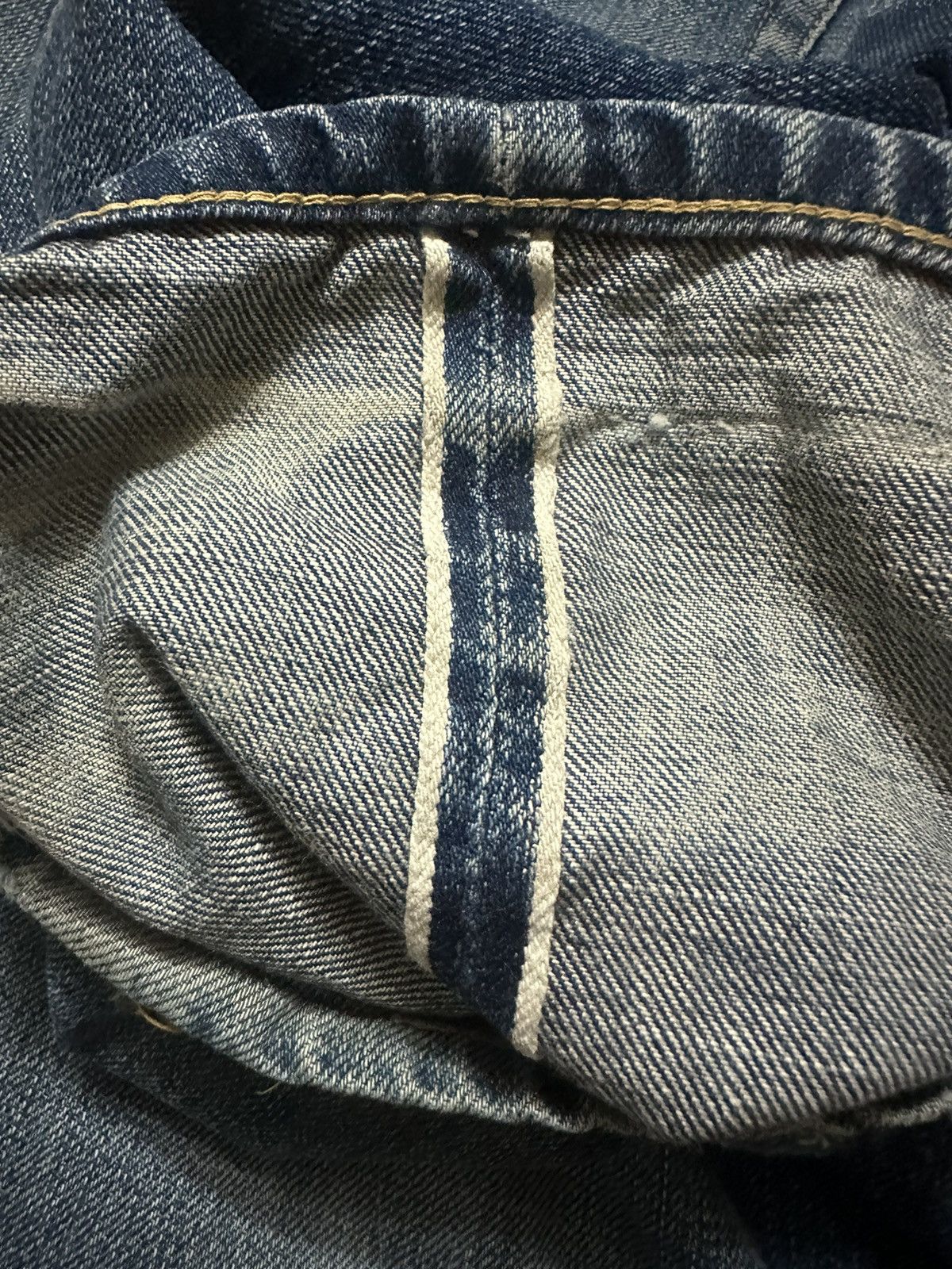 Sugar Cane 🇯🇵 Sugar Canes Buckle Back Selvedge Jeans Mud Wash Blue Size US 29 - 9 Thumbnail