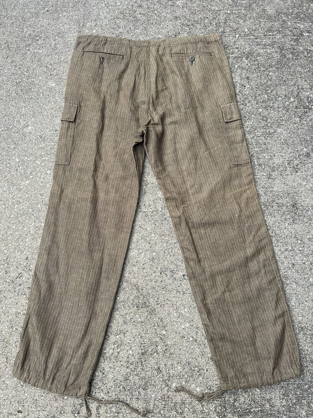 Vintage Vintage BLUEWAY Drawstring Stripe Baggy Wide Cargo Size US 34 / EU 50 - 17 Thumbnail