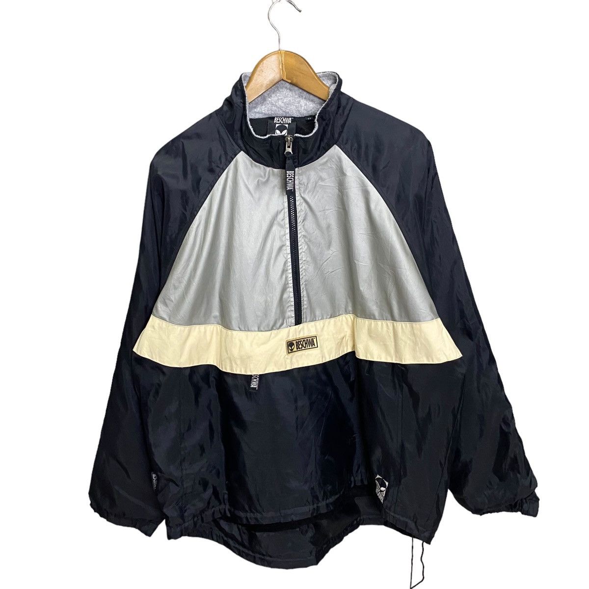 image of Alien Workshop x Vintage Beschwa Oversize Anorak Jacket in Black, Men's (Size Medium)