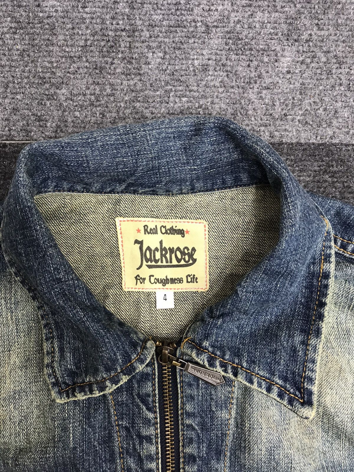 JACKROSE JackRose Japan Zipper Denim Jacket Size US XS / EU 42 / 0 - 4 Thumbnail