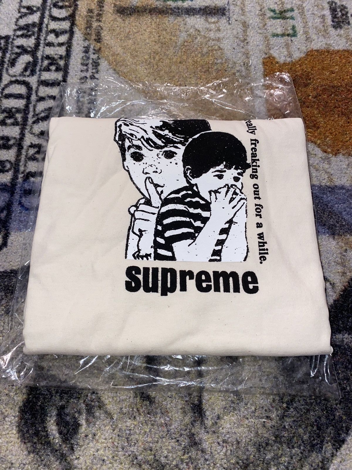 image of Supreme Trippin Tee Natural, Men's (Size 2XL)