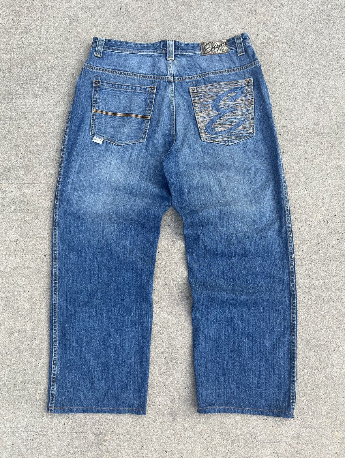 Enyce × Vintage VINTAGE Y2K ENYCE BAGGY JEANS Size US 36 / EU 52 - 1 Thumbnail