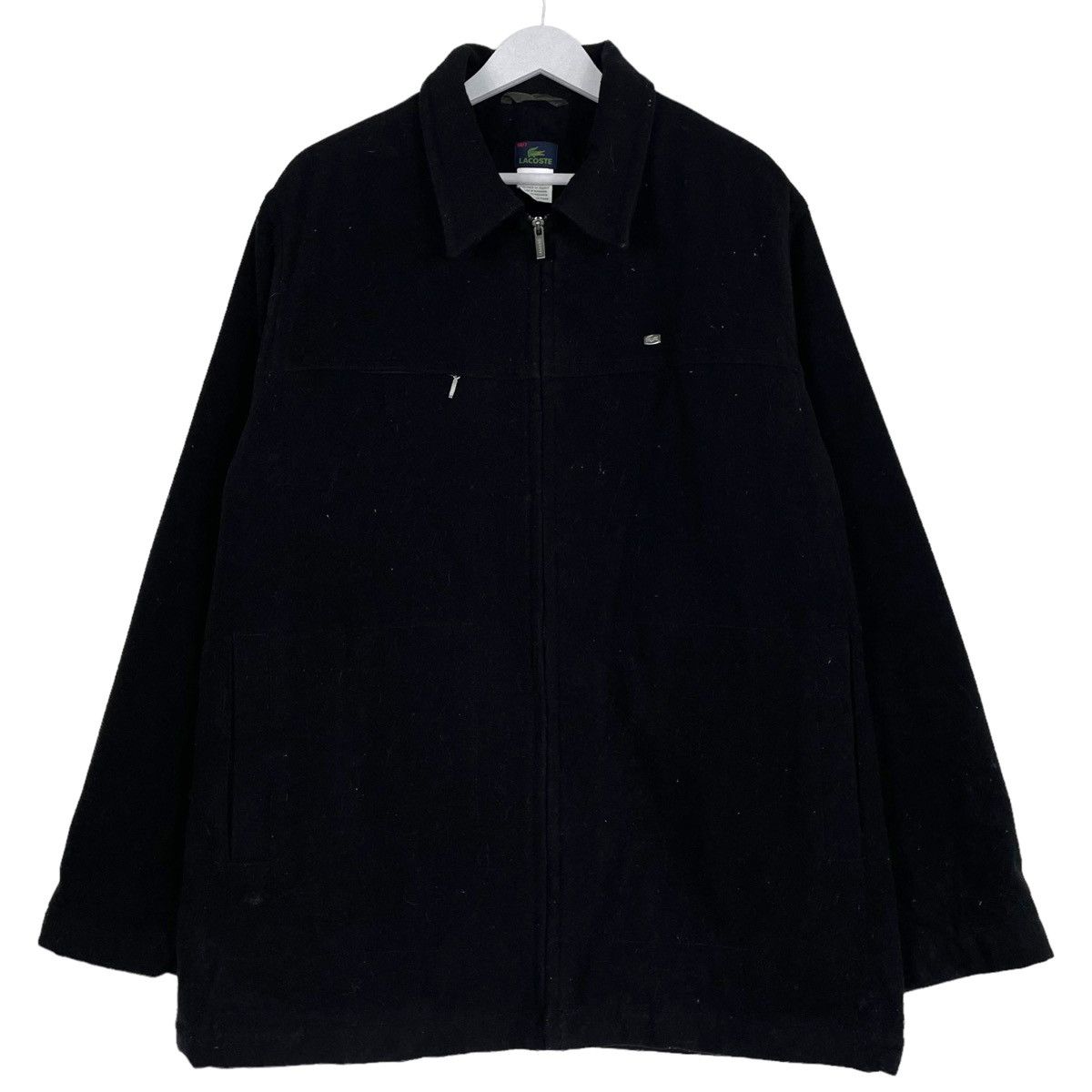 💥LACOSTE HYBRID VALVET ZIPPER HARRINGTON JACKET