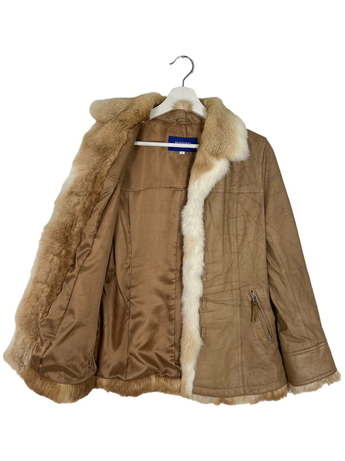 Burberry 🔥 BURBERRY LONDON BLUE LABEL REAL FUR TRIM Size M / US 6-8 / IT 42-44 - 7 Thumbnail