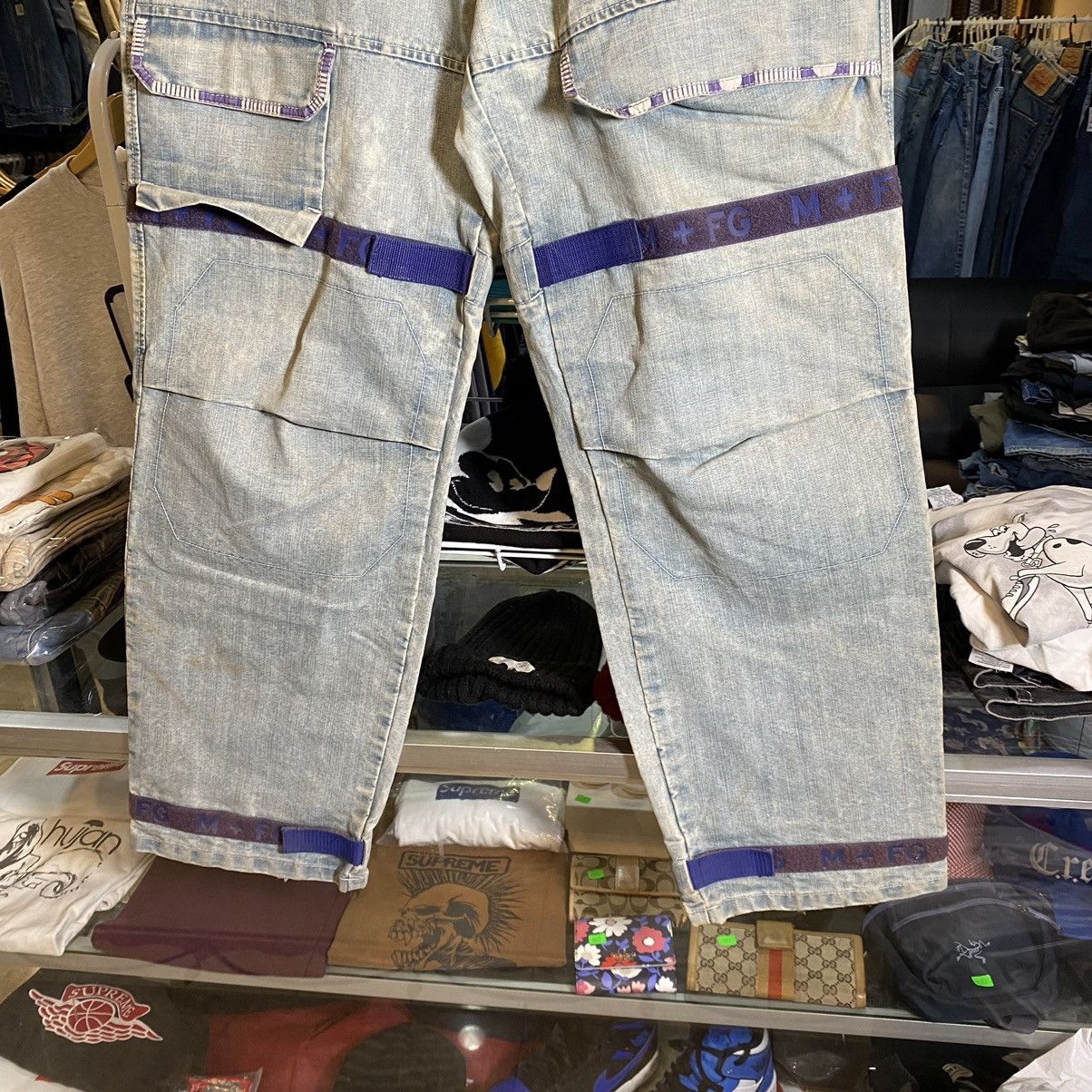 Marithe + Francois Girbaud Marithe Francois Girbaud Bondage Denim Pants Size US 34 / EU 50 - 14 Thumbnail