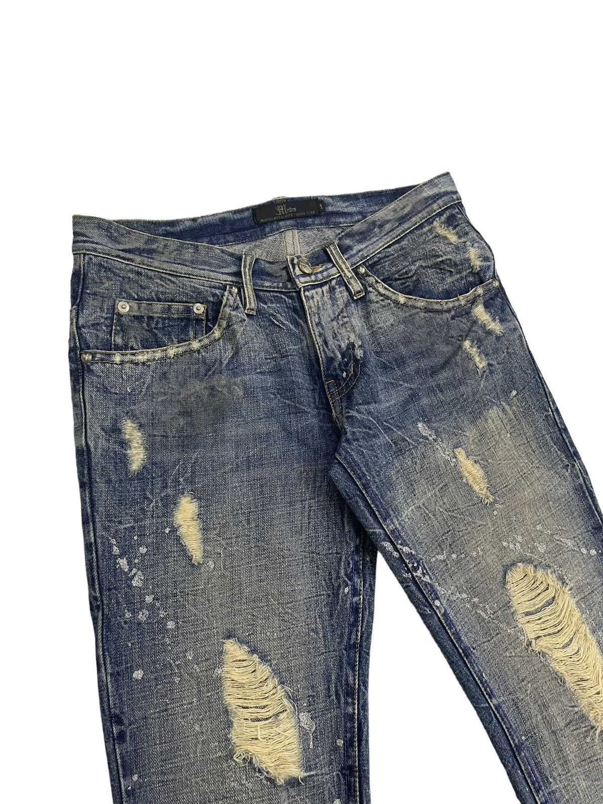 If Six Was Nine Midas Japan Flare Distressed Jeans Hysteric Style Size US 30 / EU 46 - 4 Thumbnail