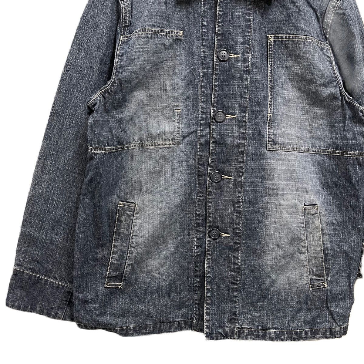 Japanese Brand Vintage ALLIX DESIGN denim jacket Size US L / EU 52-54 / 3 - 6 Thumbnail