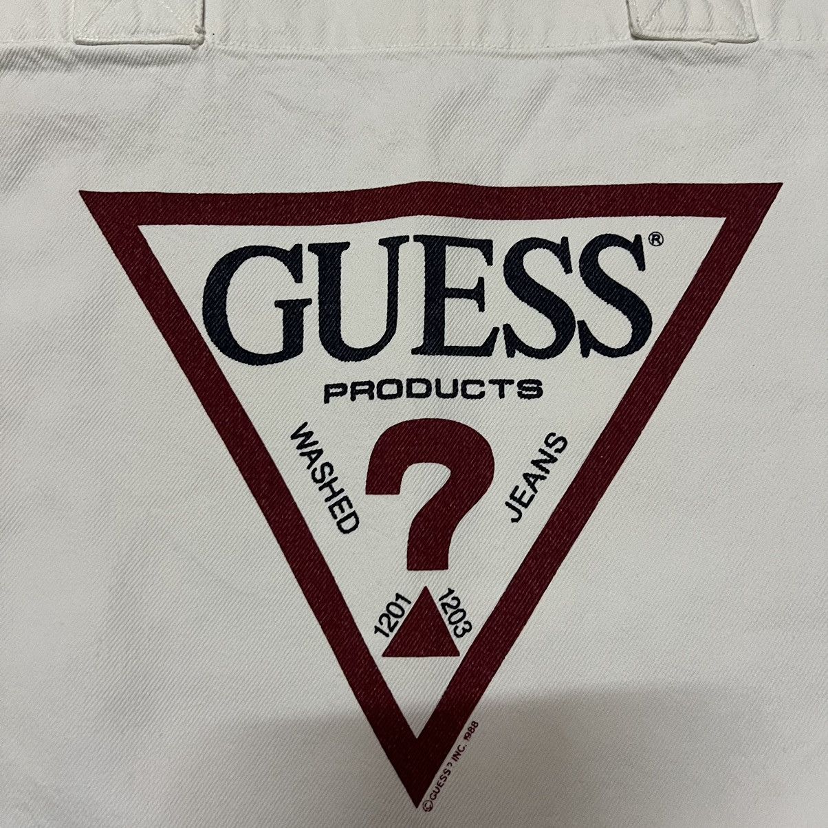 Guess Vintage Guess Big Logo Tote Bag Size ONE SIZE - 2 Thumbnail