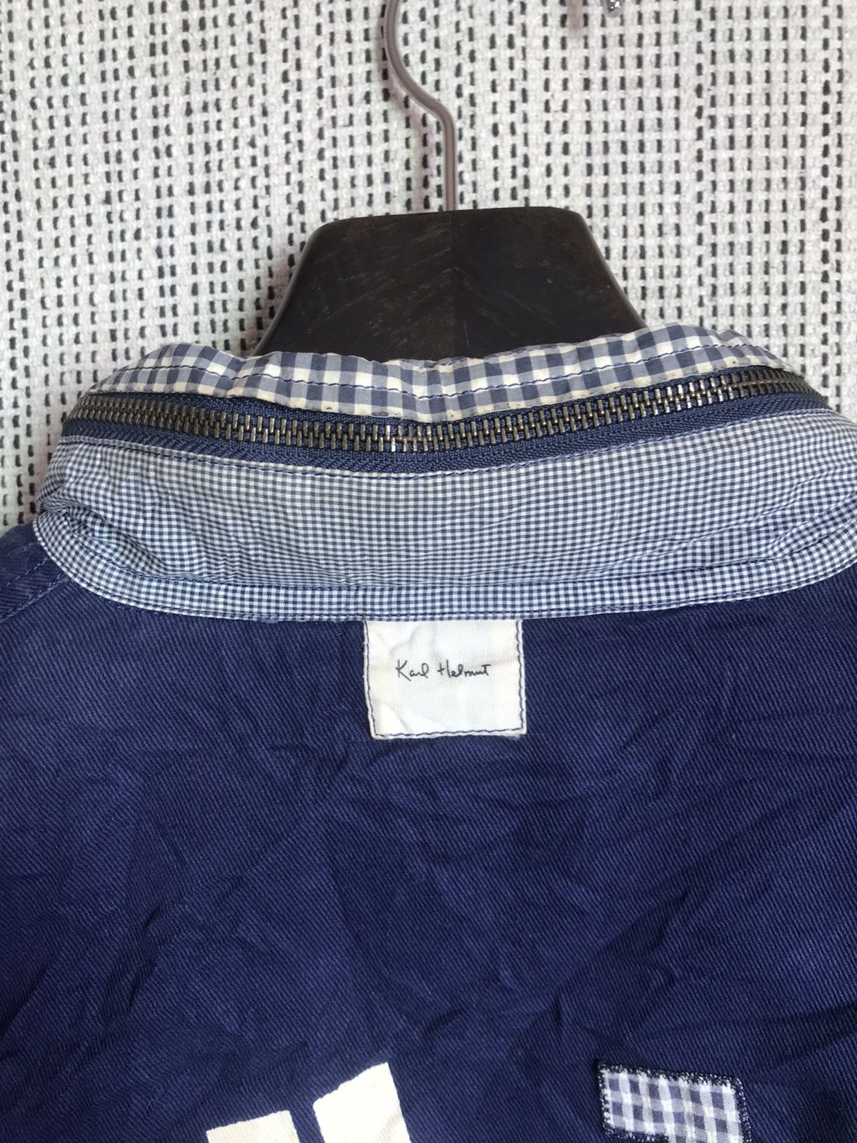 Karl Helmut × Vintage ‼️VINTAGE KARL HELMUT BOMBER JACKET SPELLOUT‼️ Size US L / EU 52-54 / 3 - 10 Thumbnail