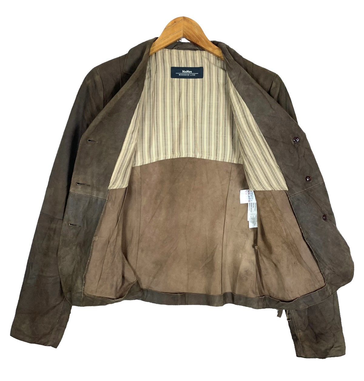 Vintage Max Mara Weekend Italian Designer Leather Jacket