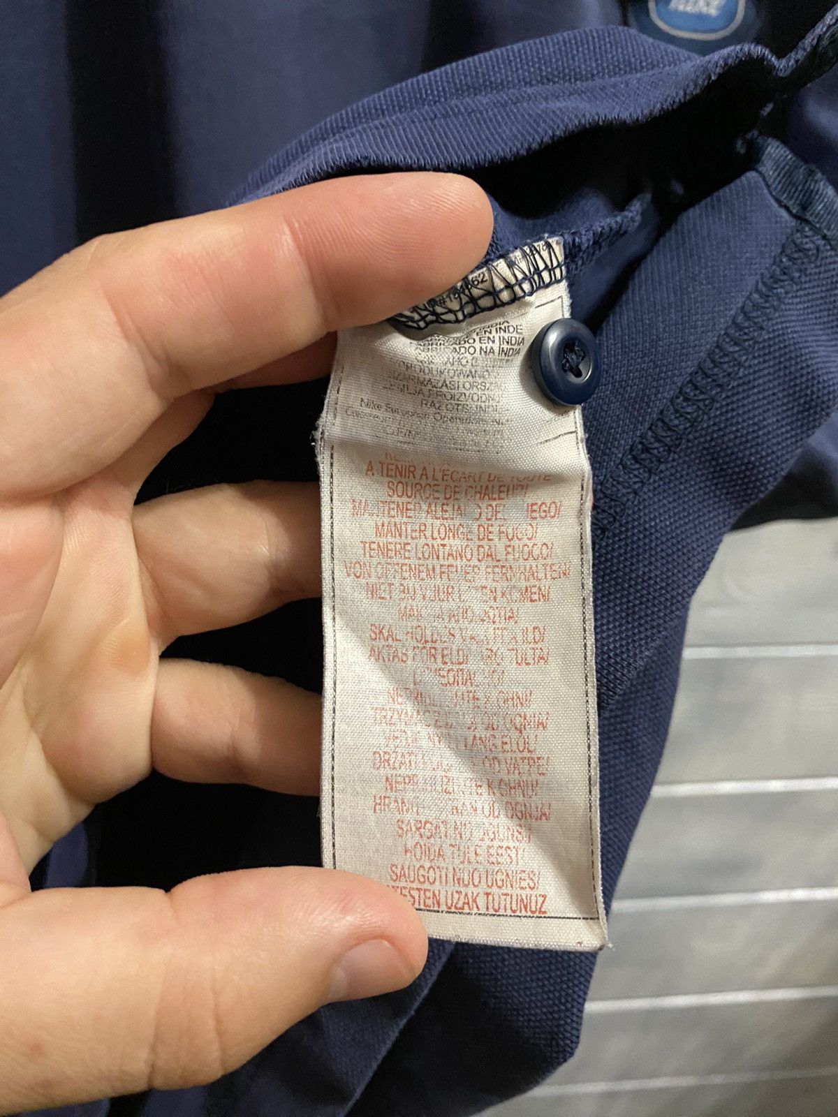 Nike Rare Vintage Polo Nike Small swoosh drill Y2K style. Size US M / EU 48-50 / 2 - 9 Thumbnail
