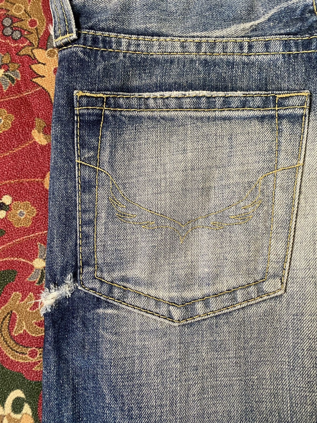 Hysteric Glamour 🔥RARE🔥Vintage Rodeo Crowns Flare Distressed Denim 29 Size 29" - 8 Thumbnail