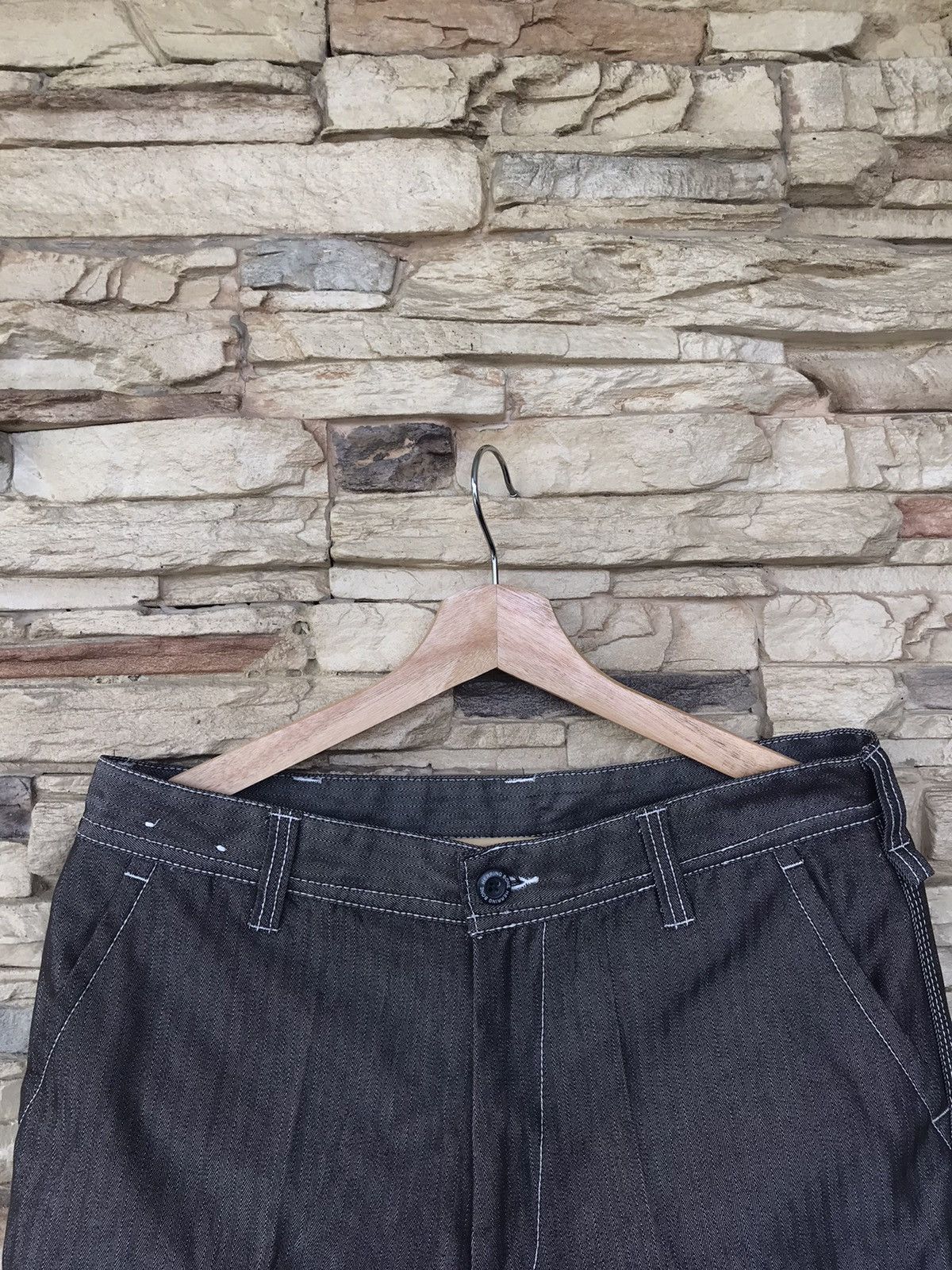 Vintage Vintage Herringbone Cargo Pants Size US 33 - 3 Thumbnail