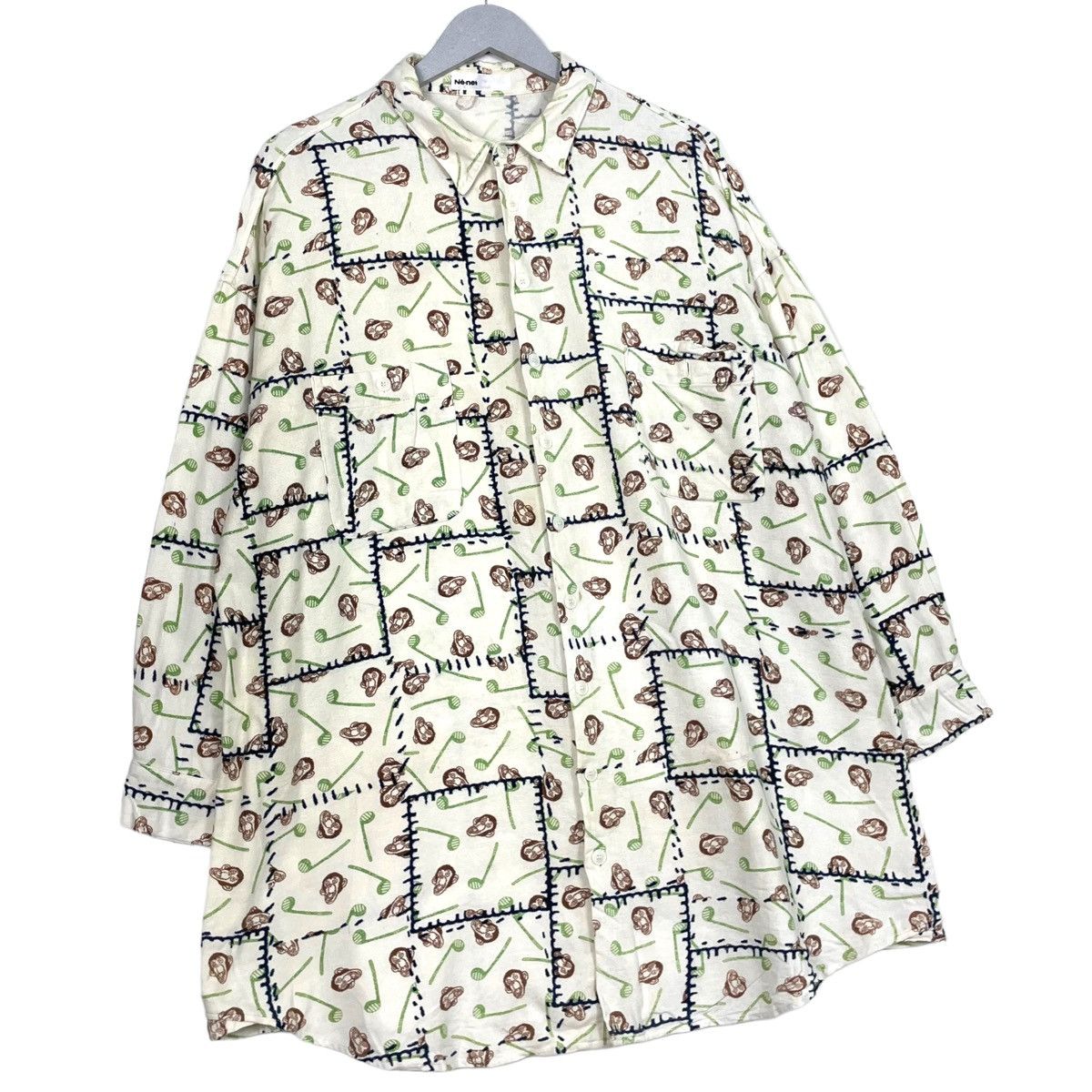 Issey Miyake × Japanese Brand × Ne-Net 🔥NENET JAPAN SLEEP PYJAMAS BUTTON SHIRT Size L / US 10 / IT 46 - 3 Thumbnail