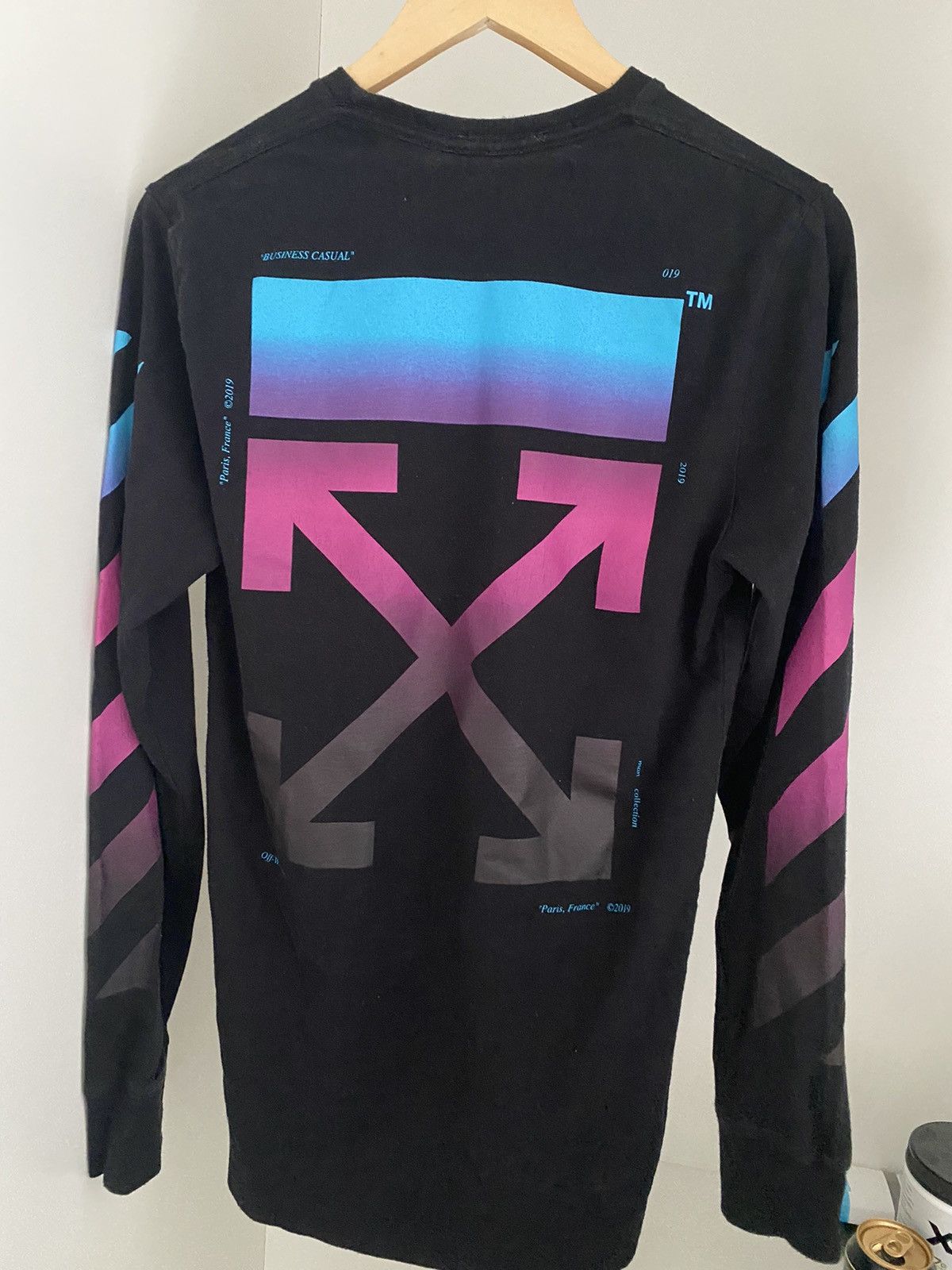 image of Off White Off-White 2019 Size S Black Longsleeve, Men's