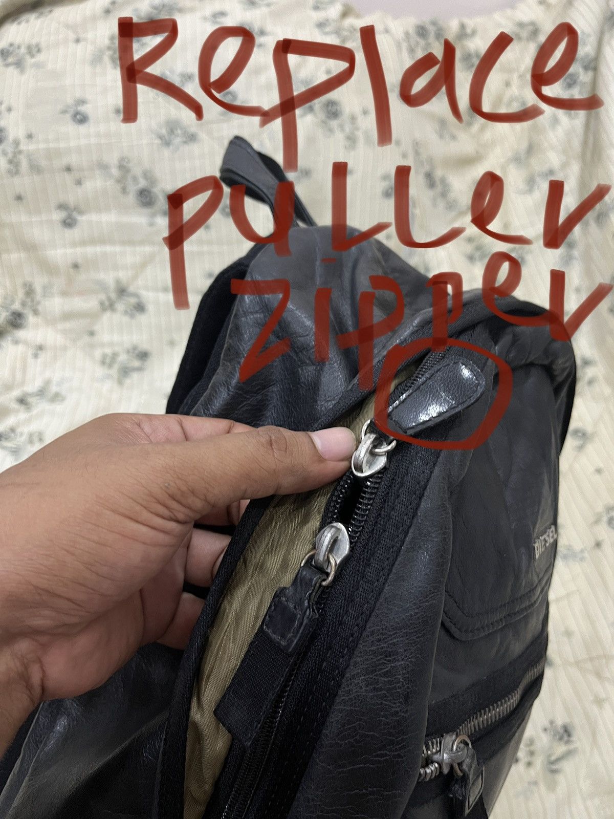 Diesel DIESEL SUPERIOR LEATHER BAGPACK Size ONE SIZE - 10 Thumbnail