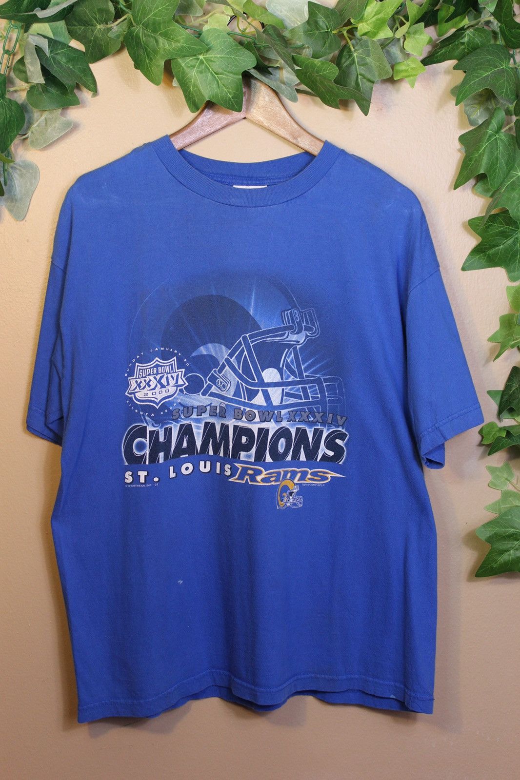 VTG - St. Louis Rams Super Bowl XXXIV Champion SS Shirt Pro Player