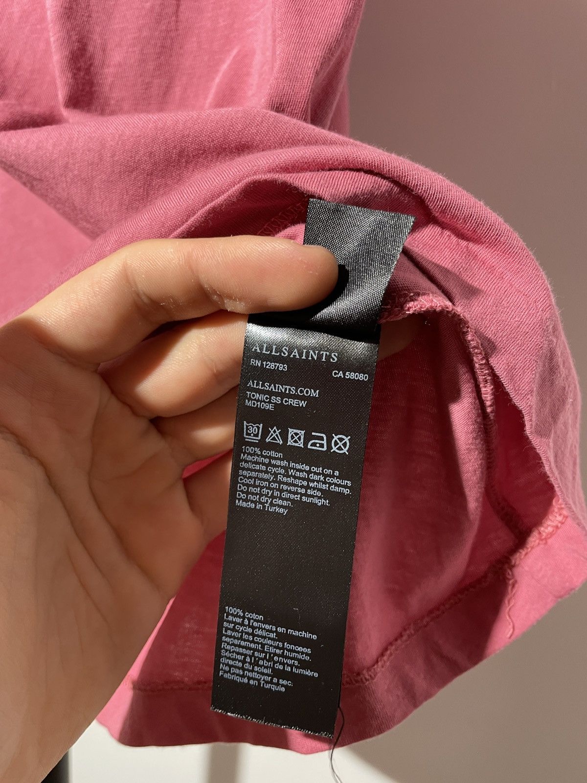 Allsaints × Designer Allsaints Tonic Pink T-shirt Size US XS / EU 42 / 0 - 7 Thumbnail