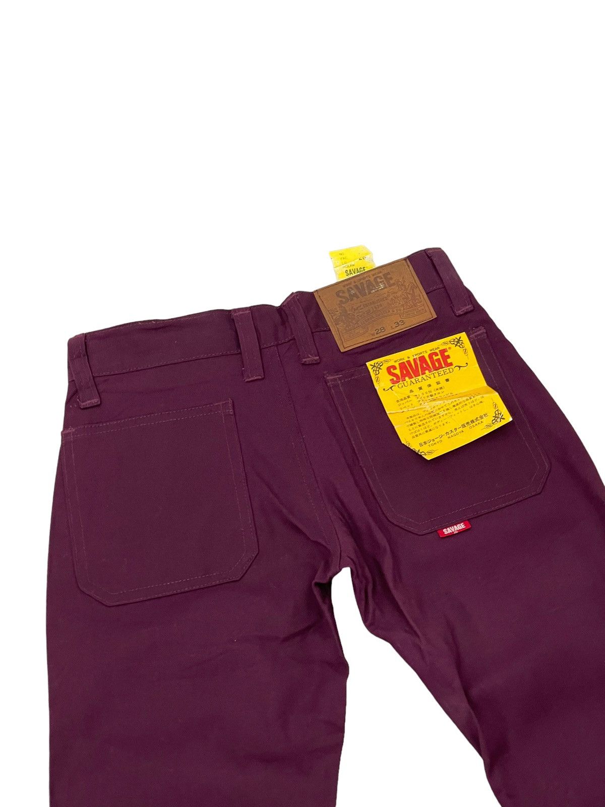 Japanese Brand Flare Jeans Savage Deadstock Vtg 70s Bell Bottom 5🟦8 Size US 27 - 18 Thumbnail