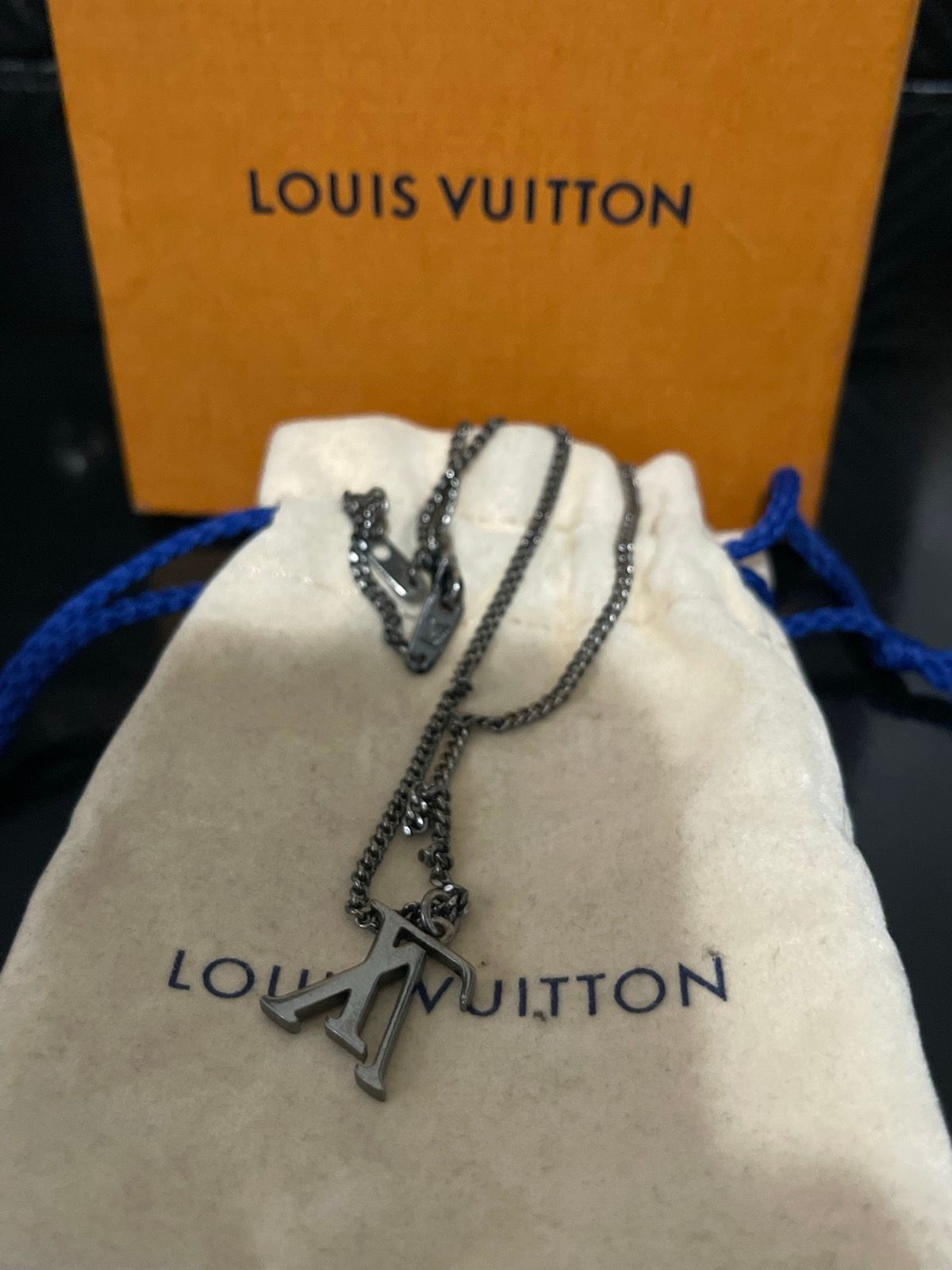 yance on X: Selling: Louis Vuitton Upside-down Necklace (Kim