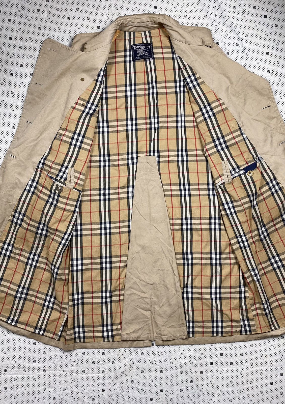 Burberry × Burberry Prorsum Vintage Burberrys Trench Coat Checkered Lining Size US M / EU 48-50 / 2 - 4 Thumbnail