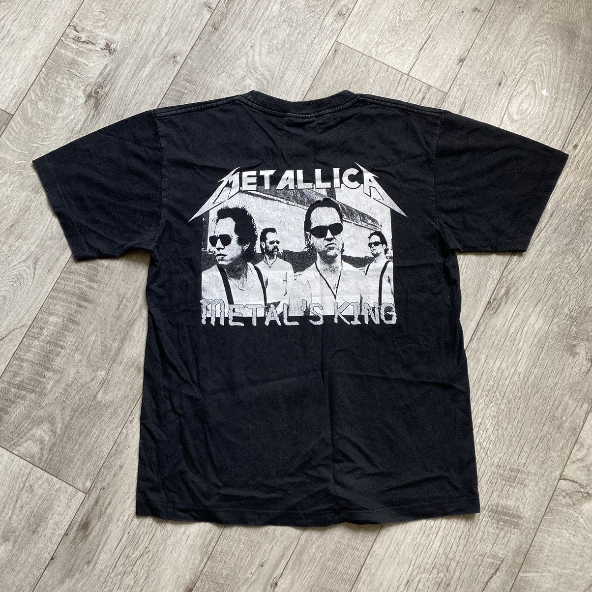 Band Tees VINTAGE METALLICA BAND METAL’S KING PHOTO T SHIRT Size US M / EU 48-50 / 2 - 2 Thumbnail