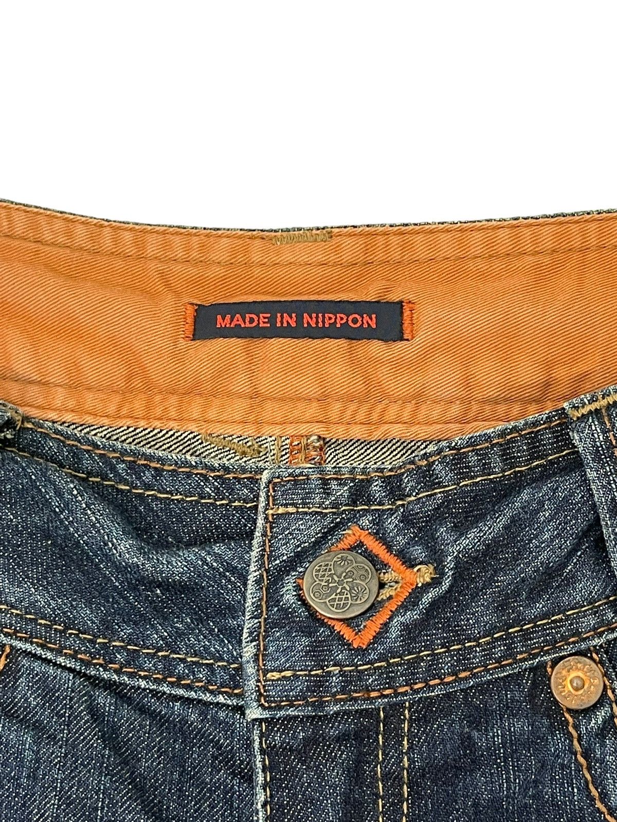 Japanese Brand Wide Leg Jeans Et Boite Japan Distress Low Rise 6🟦0 Size US 29 - 10 Thumbnail