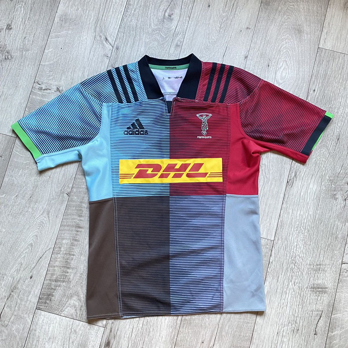 Adidas ADIDAS DHL HARLEQUINS RYAN FOOTBALL T SHIRT Size US L / EU 52-54 / 3 - 1 Thumbnail