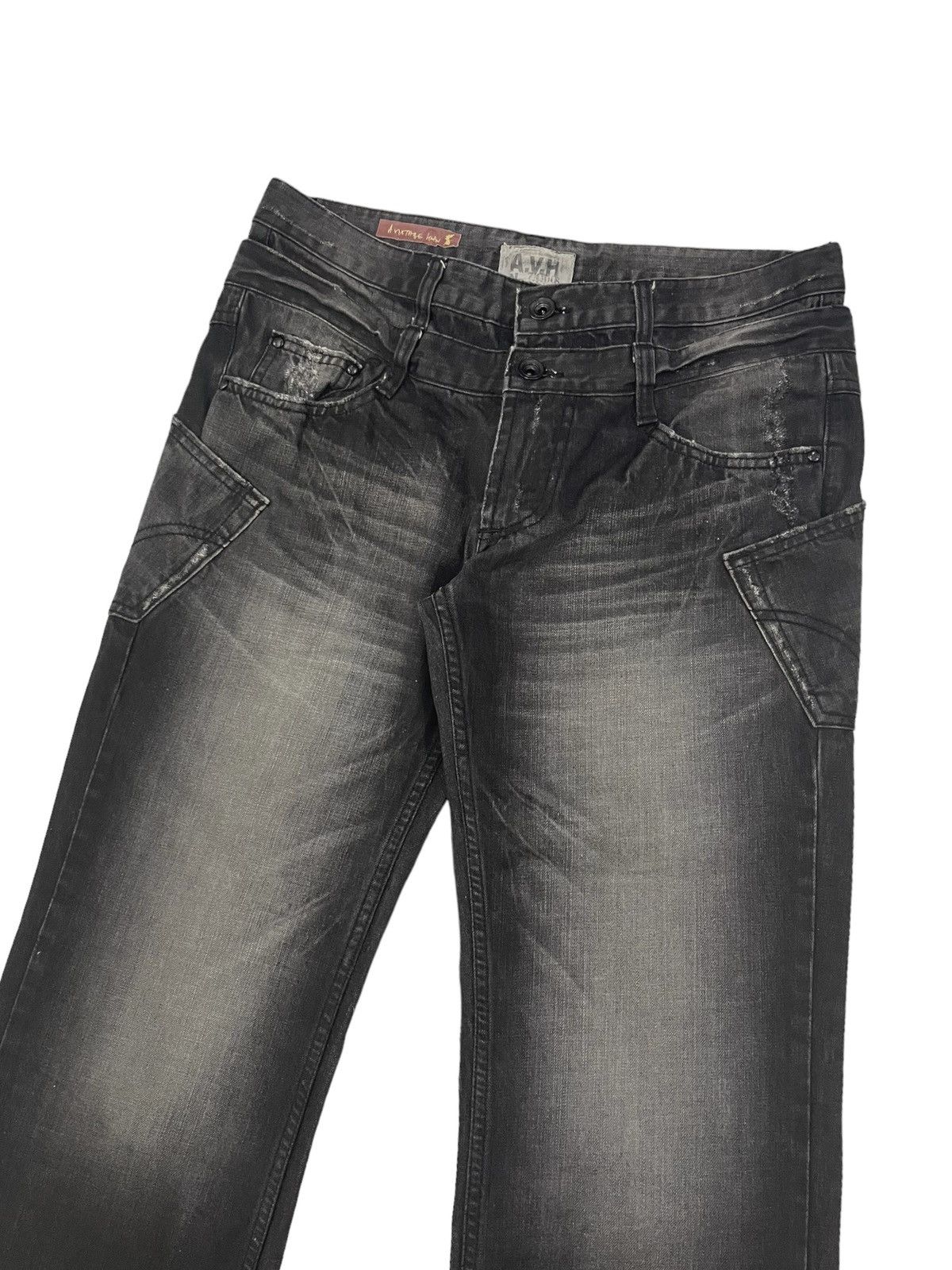 Japanese Brand × PPFM Vintage AVH Jeans Japan Double Waist Jeans Size US 36 / EU 52 - 2 Thumbnail