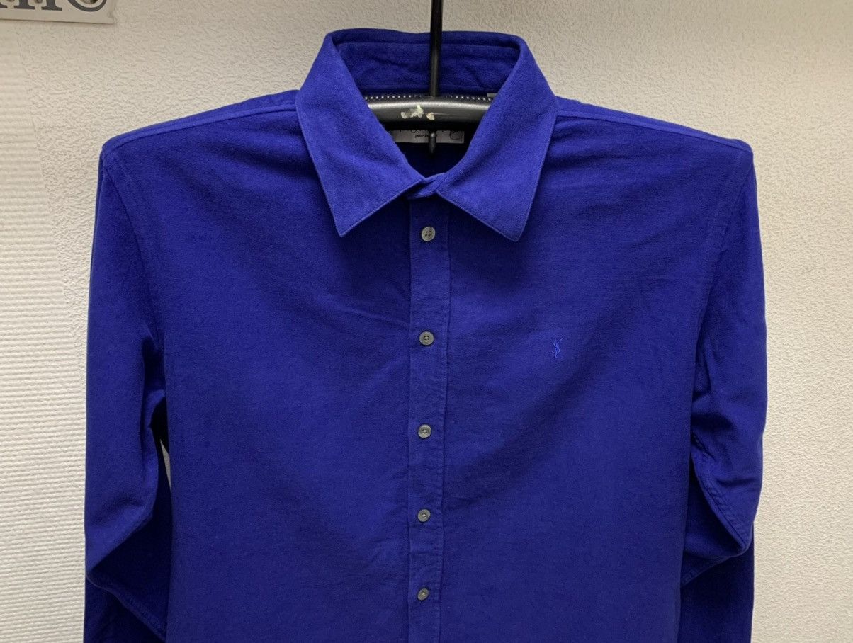 Yves Saint Laurent Yves Saint Laurent YSL overshirt shirt velour M sz Size US M / EU 48-50 / 2 - 3 Thumbnail