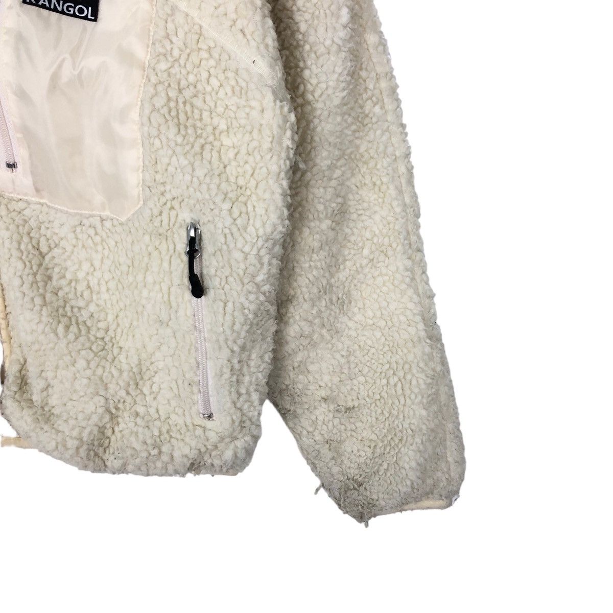 Japanese Brand VINTAGE DIP PILE SHERPA FLEECE JACKET KANGOL USA Size US S / EU 44-46 / 1 - 4 Thumbnail