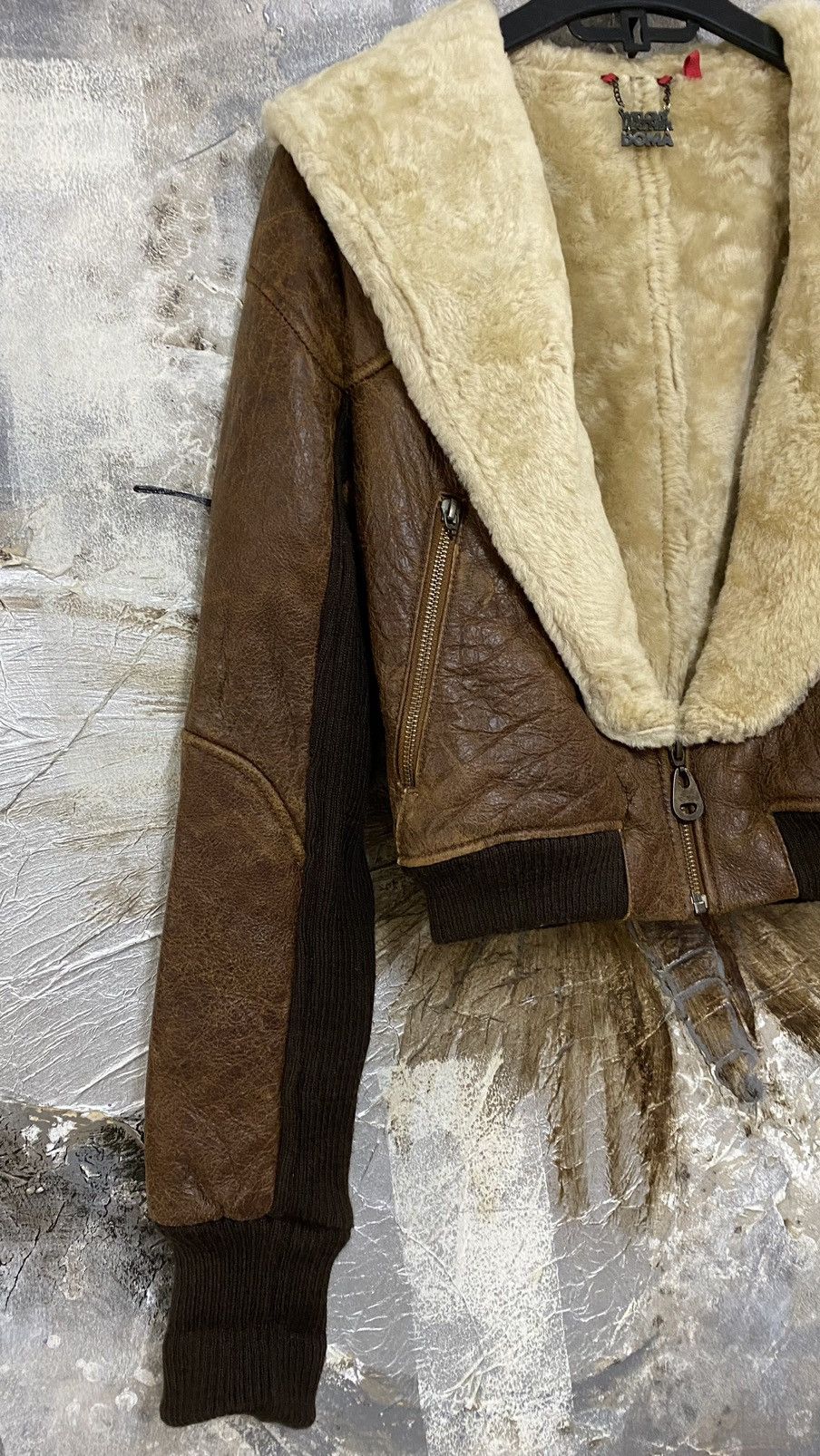 Vintage Doma Sheepskin Shearling Cropped Jacket Size S / US 4 / IT 40 - 14 Thumbnail