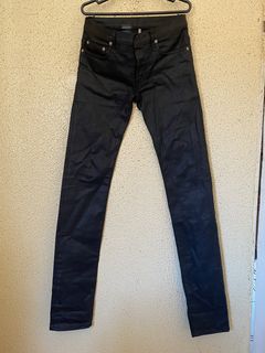 Dior homme Coated Corduroy Skinny Pants (Trousers) Black 27