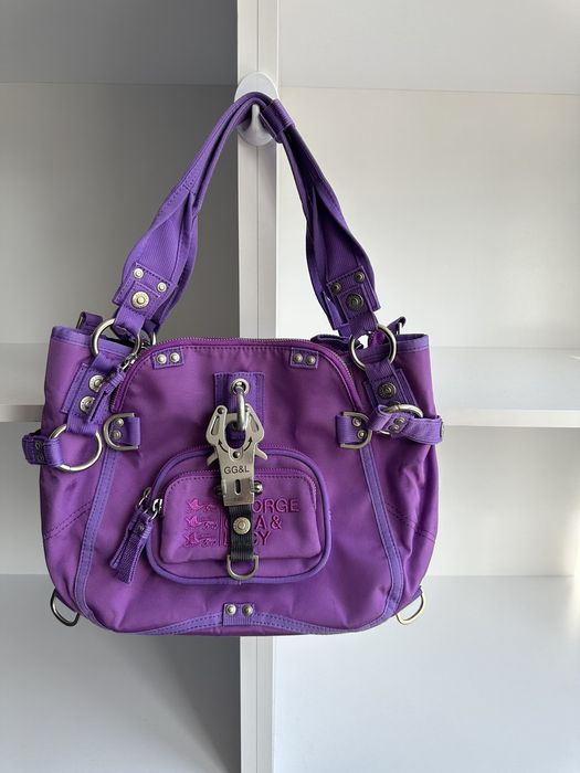 Vintage Vintage George Gina & Lucy Principessa Purple Handle Bag | Grailed