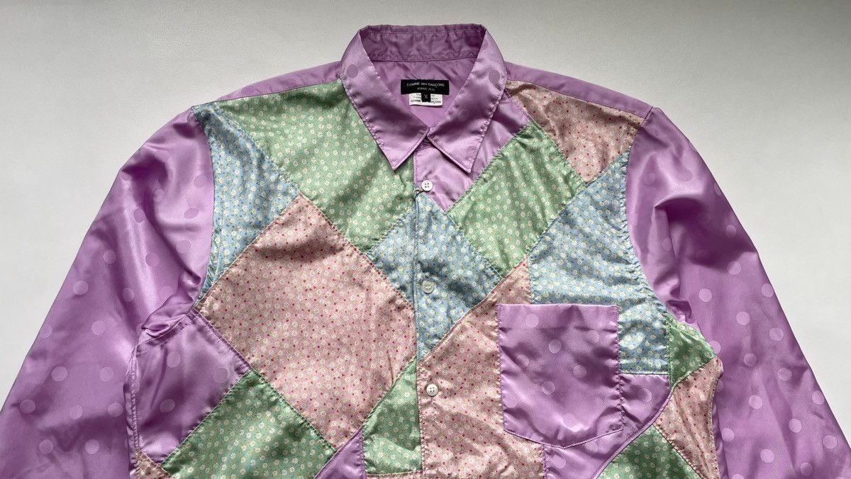 A/W 07 Patchwork Satin Shirt Shirts Button Ups