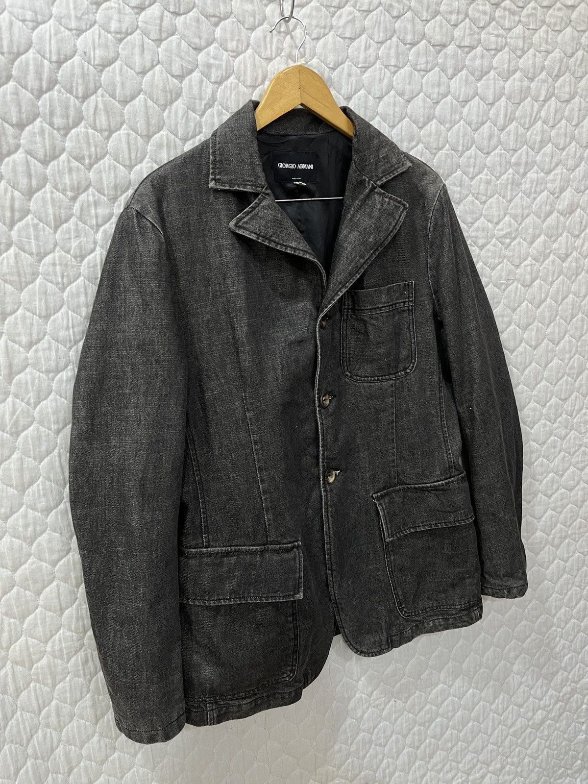Giorgio Armani (Vvvv)🔥🔥🔥ARCHIVE GIORGIO ARMANI BORGO21 DENIM JACKET Size US M / EU 48-50 / 2 - 3 Thumbnail