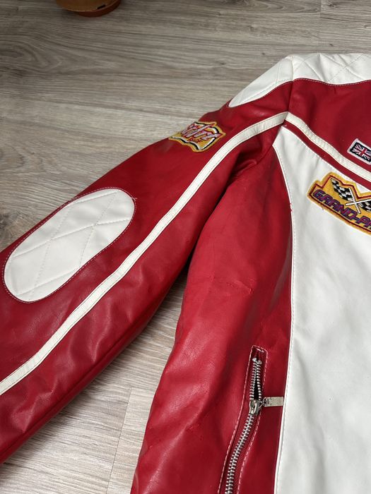 Vintage Rare Y2k Wonder Team Feilida Grand-Prix Leather Jacket 90’s ...