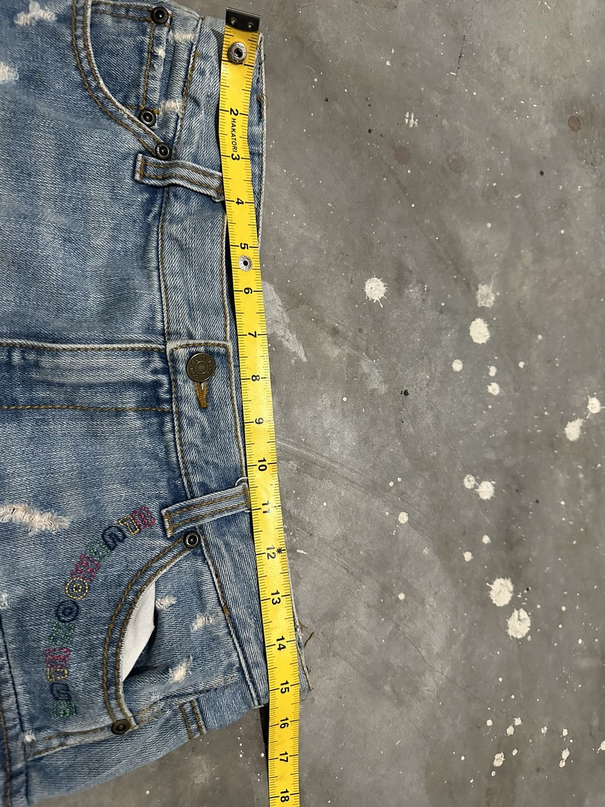 Japanese Brand × Vintage Y2k Blue Moon Blue Japan Distressed Cargo Mini Skirt Size 30" / US 8 / IT 44 - 4 Thumbnail
