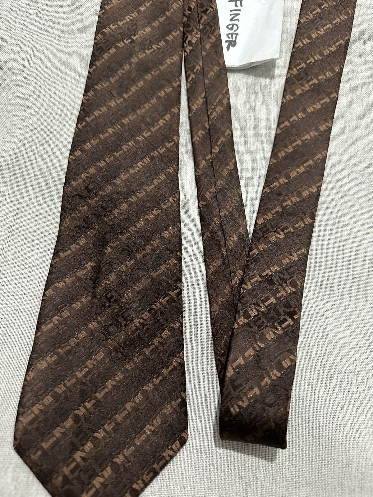 Fendi Fendi Monogram Font Tie Size ONE SIZE - 3 Thumbnail