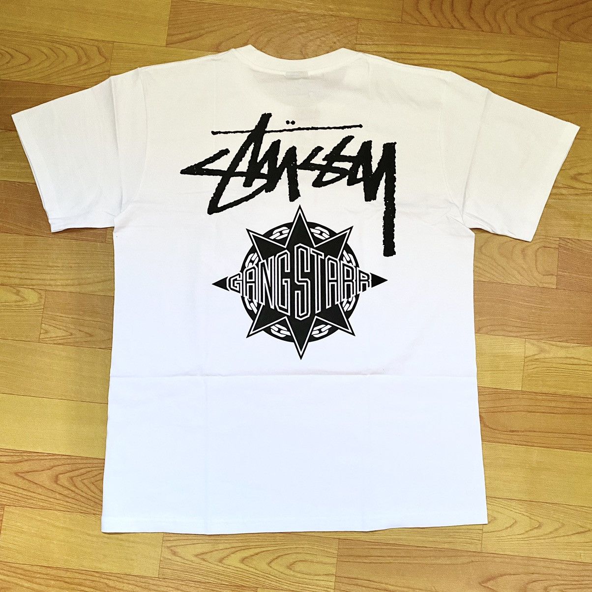 image of Stussy Gangster Tshirt in White, Men's (Size XL)